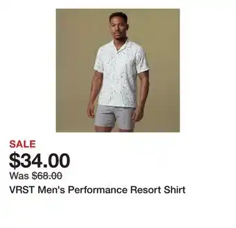 Dick's Sporting Goods VRST Men's Performance Resort Shirt offer