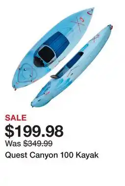 Dick's Sporting Goods Quest Canyon 100 Kayak offer