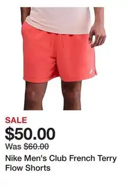 Dick's Sporting Goods Nike Men's Club French Terry Flow Shorts offer