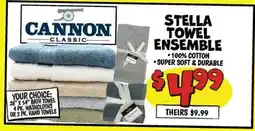 Ollie's CANNON CLASSIC STELLA TOWEL ENSEMBLE offer