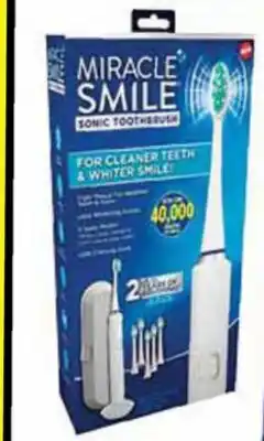 Ollie's MIRACLE SMILE SONIC TOOTHBRUSH offer