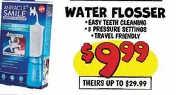 Ollie's MIRACLE SMILE WATER FLOSSER offer