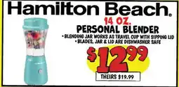 Ollie's HAMILTON BEACH PERSONAL BLENDER offer