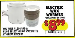 Ollie's ELECTRIC WAX WARMER offer