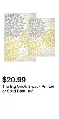 Kohl's The Big One 2-pack Printed or Solid Bath Rug offer