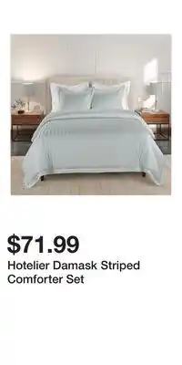 Kohl's Hotelier Damask Striped Comforter Set offer