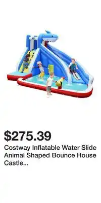 Kohl's Costway Inflatable Water Slide Animal Shaped Bounce House Castle Splash Water Pool without Blower offer