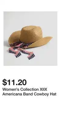 Kohl's Women's Collection XIIX Americana Band Cowboy Hat offer
