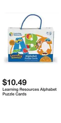 Kohl's Learning Resources Alphabet Puzzle Cards offer