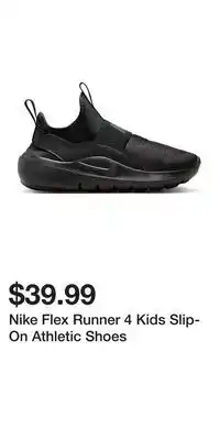 Kohl's Nike Flex Runner 4 Kids Slip-On Athletic Shoes offer