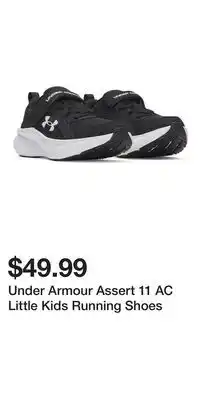 Kohl's Under Armour Assert 11 AC Little Kids Running Shoes offer