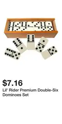 Kohl's Lil' Rider Premium Double-Six Dominoes Set offer