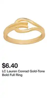 Kohl's LC Lauren Conrad Gold-Tone Bold Full Ring offer