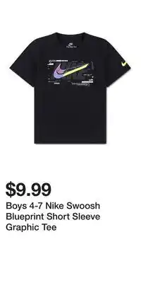 Kohl's Boys 4-7 Nike Swoosh Blueprint Short Sleeve Graphic Tee offer