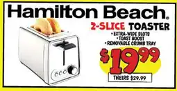 Ollie's HAMILTON BEACH 2-SLICE TOASTER offer