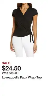 Nordstrom Loveappella Faux Wrap Top offer
