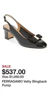 Nordstrom FERRAGAMO Vetty Slingback Pump offer