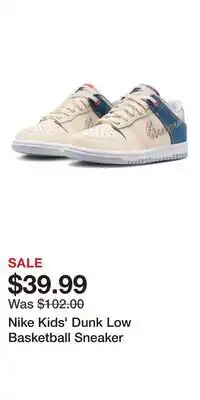 Nordstrom Nike Kids' Dunk Low Basketball Sneaker offer