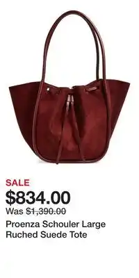Nordstrom Proenza Schouler Large Ruched Suede Tote offer