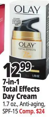 Ocean State Job Lot Olay Total Effects 7-In-1 Day Cream 1.7 oz offer