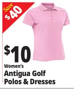 Ocean State Job Lot Women's Antigua Golf Polos & Dresses offer