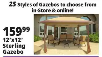 Ocean State Job Lot Sterling 12' x 12' Instant Pop-Up Gazebo offer