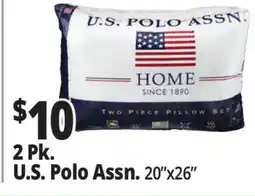 Ocean State Job Lot U.S. Polo Standard Pillows 2 Count offer