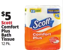 Ocean State Job Lot Scott Comfort Plush Bathroom Tissue 12 Count offer