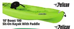 Ocean State Job Lot Pelican Boost 100 Kayak-Lime w/Paddle offer