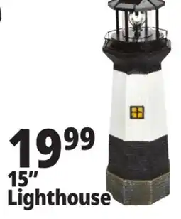 Ocean State Job Lot Solar Lighthouse with Rotating LED Light 15 offer