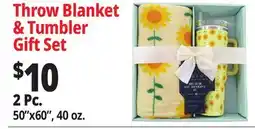 Ocean State Job Lot Throw Blanket & Tumbler Gift Set offer
