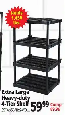 Ocean State Job Lot Extra Large Heavy Duty 4 Shelf offer