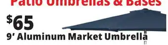 Ocean State Job Lot 9' Aluminum Market Umbrella with Tilt offer