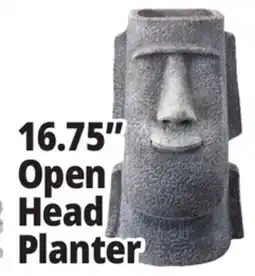 Ocean State Job Lot Maoi Open Head Planter 16.75 offer
