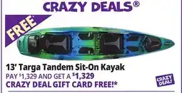 Ocean State Job Lot 13' Targa Tandem Sit-On Kayak offer