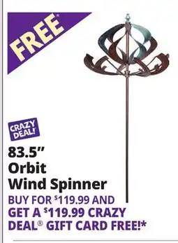 Ocean State Job Lot 83.5 Orbit Wind Spinner offer