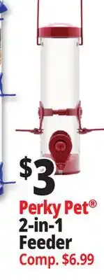 Ocean State Job Lot Perky Pet 2-in-1 Feeder offer