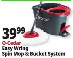 Ocean State Job Lot O-Cedar Easy Wring Spin Mop & Bucket System offer