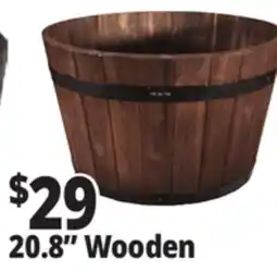 Ocean State Job Lot Whiskey Barrel 20.8 Wooden offer