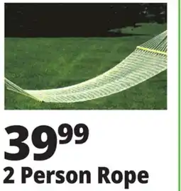 Ocean State Job Lot 2 Person Rope Hammock 60 x 80 offer