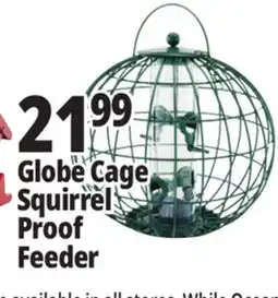 Ocean State Job Lot Yankee Trader Globe Cage Bird Feeder offer