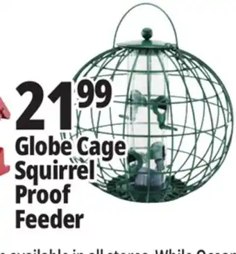 Ocean State Job Lot Yankee Trader Globe Cage Bird Feeder offer