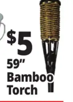 Ocean State Job Lot Patio Essentials Bamboo Torch 59 offer