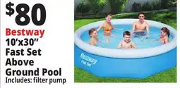 Ocean State Job Lot Bestway 10'x30 Fast Set Above Ground Pool offer