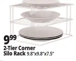 Ocean State Job Lot 2-Tier Corner Silo Rack Wire Organizers offer