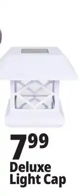 Ocean State Job Lot Deluxe Solar Post Cap Light White Finish offer