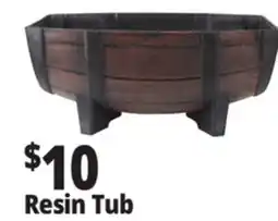Ocean State Job Lot Whiskey Tub Resin Planter offer