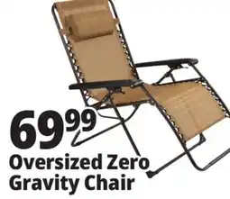 Ocean State Job Lot Oversized Zero Gravity Chair Tan offer