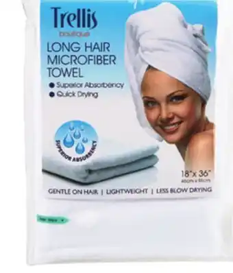 Ocean State Job Lot Trellis Boutique Long Hair Microfiber Towel offer