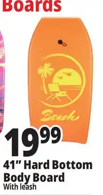 Ocean State Job Lot 41 Hard Bottom Body Board offer